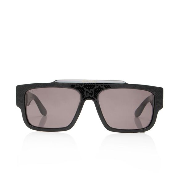 Gucci Enameled GG Square Sunglasses